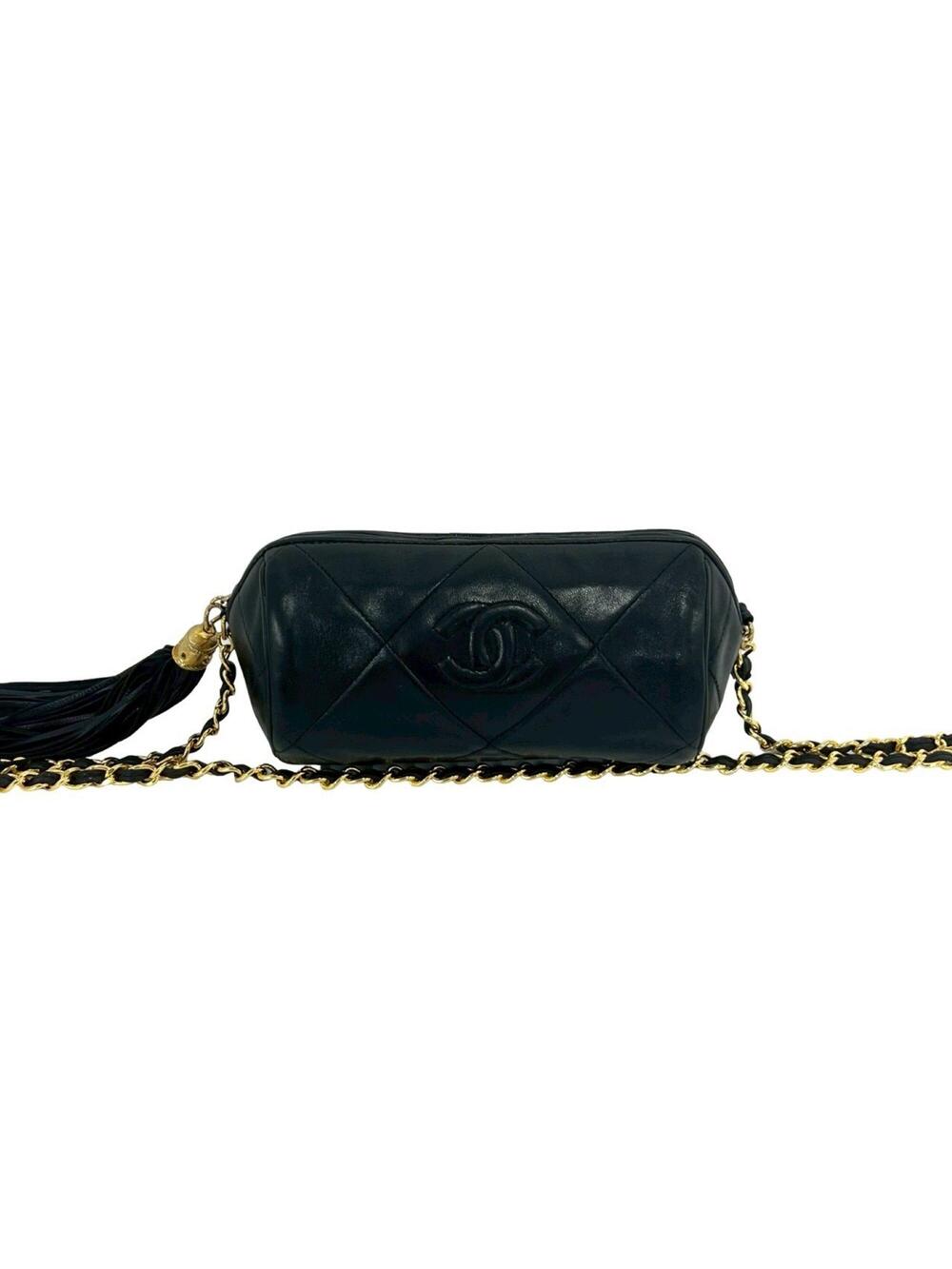 Chanel Vintage Diamond Cc Barrel Bag #325193C20B